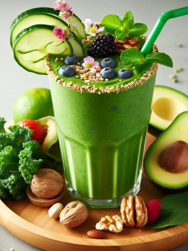 Lala green smoothie to glow your skin on New year